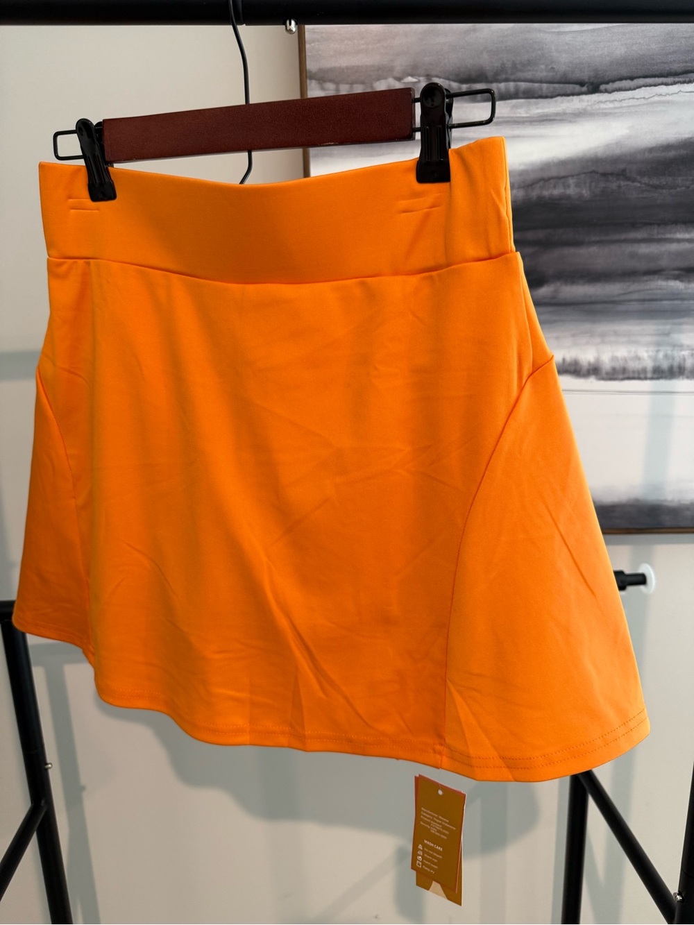 Women's Orange Active Skort